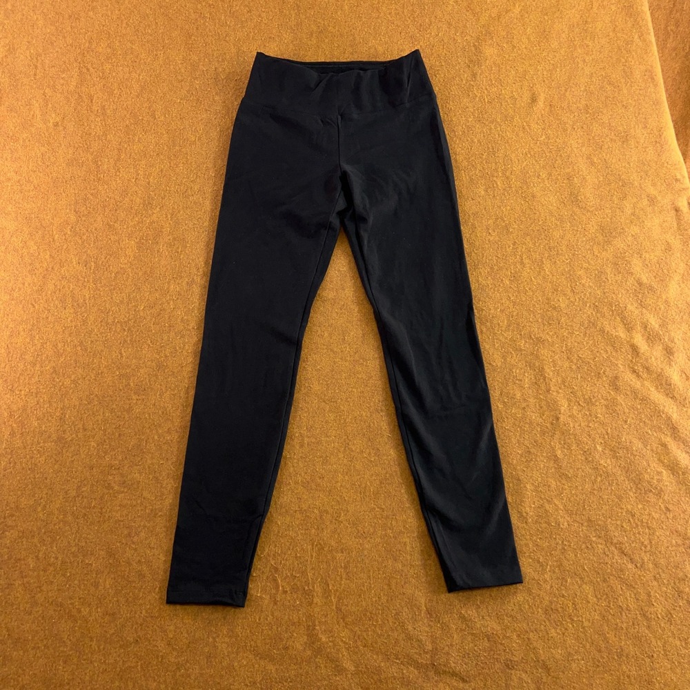Calzedonia Womens Medium Black High Waisted Stretch Knit Leggings New